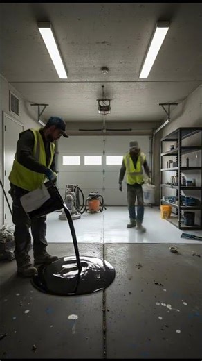 THIS FLOOR IS INSANE 😱 Decorative Self-Leveling Epoxy Floor (Garage Edition)
