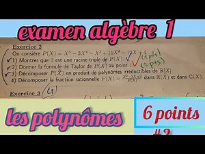algèbre 1:examen les polynômes (#2)