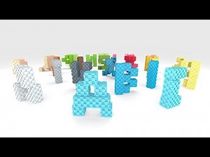 Colorful Alphabet with Lini Cubes! Play, Listen, Sing and Learn! ABC Blocks
