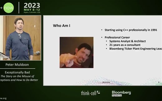 CppNow2023 Exceptions in C   Better Design Through Analysis of Real World Usage