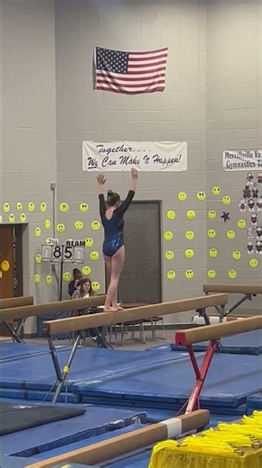 Addison 2nd gymnastics competition beam April 2024