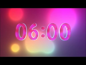 Relaxing 6 Minute Timer Countdown With Alarm and Calm Lo-Fi Music