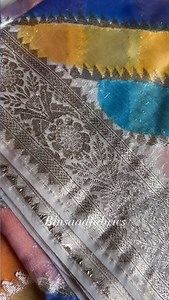 Beautiful multy color banarsi chiffon dupatta | Bin Saad Fabrics