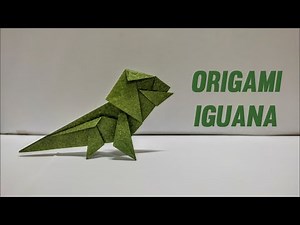 How To Make Origami Iguana Easy - Origami Iguana Tutorial - Origami Instructions