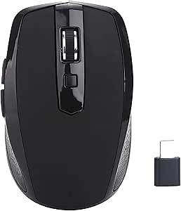 Wireless Mouse 2.4g Gaming Mouse with 6 Key Computer Mice Wireless Portable Computer Mouse Work from Home Essentials Laptop Mouse Wireless for Windows 2000/2003/ Me/Xp/Vista/ Win7/ 8/10/ Os/