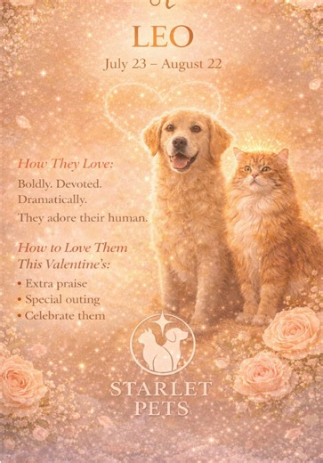Leo Pets ♌🐾 How They Show Love With Venus currently moving through Aries, love energy is becoming bold, expressive and impossible to ignore. Venus is the planet of affection, connection and devotion, and during strong Venus transits we often notice shifts in how both people and animals express love. Pets are incredibly sensitive to energy and emotional changes around them. Many pet owners notice their animals becoming more affectionate, playful or attention-seeking during powerful Venus periods