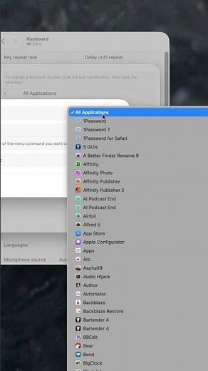 Adding Mac keyboard shortcuts