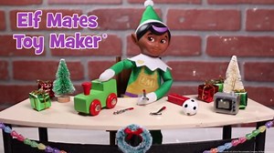 The Elf on the Shelf Elf Mates Toy Maker with Blonde Hair – Enchanted Forest Edition Doll with Scarf and Earmuffs – Champion of Kindness – for Ages 3+.