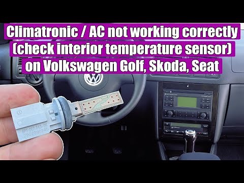 Climatronic / AC not working correctly (check interior temperature sensor) Volkswagen Golf Mk4 Skoda