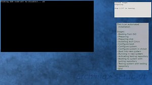 Arch Linux installation recording to kernel 6.8.5-arch1-1 (tes...