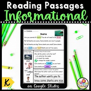 Nonfiction Reading Comprehension Passages and Questions on Google Slides