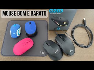 Mouse sem fio bom e barato e mouse gamer custo benefício [Logitech e Microsoft]