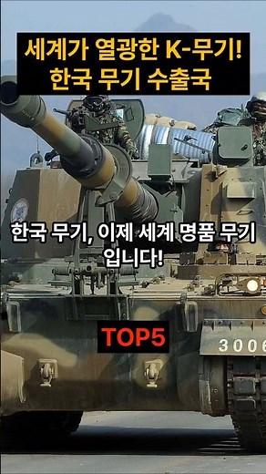 세계가 열광한 K-무기! 한국 무기 수출국 TOP5