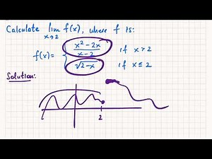 Unit #2 Review... (Sec. 2.3) Limit of piecewise function
