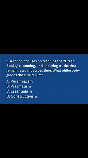 Philosophy of Education | Prof.ed question #letreviewer #letquestions #shorts