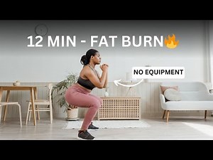 12 Minute Total Body Workout for Fat Loss 🔥 No Equipment | At Home Full Body Burn