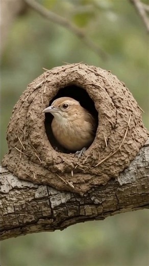 The Little Bird That Builds a Mud Oven Home | #shorts
