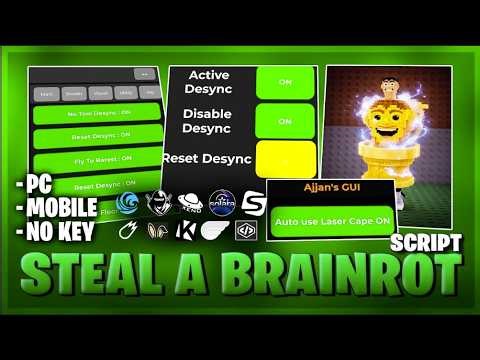 New NO HIT Steal a Brainrot Script 2026! DESYNC, LAG ALL, ESP Auto Steal & More! v