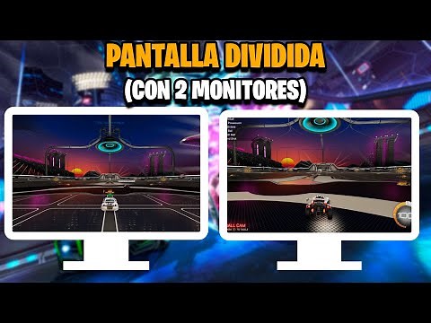 TUTORIAL How to Play Rocket League in Split Screen with Two Monitors *PC* | TutoGamesMiguel