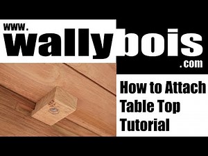how to attach wooden table top tutorial 2024