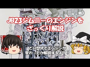 [SUZUKI] A quick explanation of the JB23 Jimny engine [JB23] [Slow explanation]