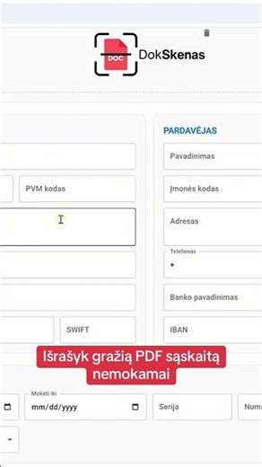 Kaip išrašyti gražias sąskaitas-faktūras be Excel nemokamai?