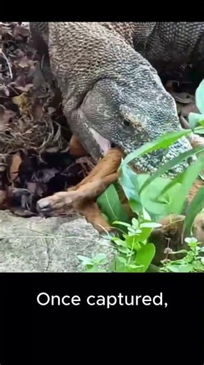 How a Komodo Dragon Hunts and Kills Large Prey