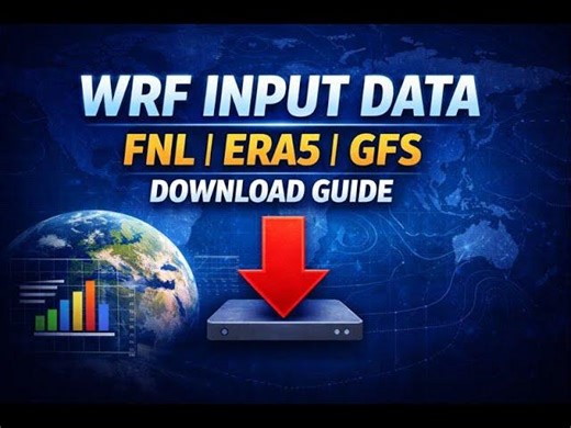 How to Download WRF Initial Conditions (FNL, ERA5, NCEP-GFS etc) | Step-by-Step Tutorial | Pradeep K.