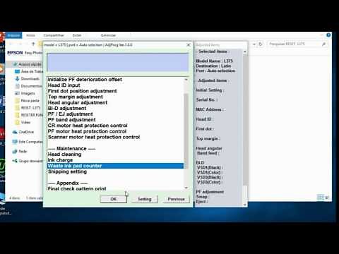 Reset GRÁTIS da Epson L380 L383 L385 e L485