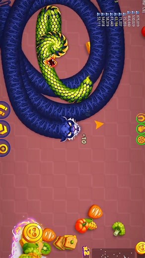 Worms Zone. io biggest snake gameplay!👿#snakezone #wormszone #foryou #shortsfeed #shorts#viral