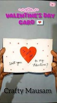 DIY Valentine’s Day Card 💌❤️ | Easy DIY Handmade Card Idea | Gift for Boyfriend/Girlfriend