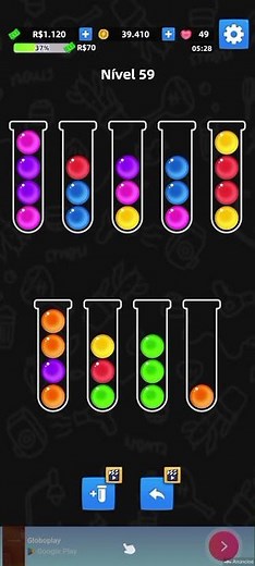 BALL SORT NOVO JOGO Pra Você Ganhar Dinheiro No Pix Sem Depósito Jogo Divertido Lucrativo 😱