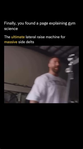 Gym Science Explained | Hitting side delts with a machine lateral raise? You’re on the right track for that wide shoulder look, but there’s a trick to really blow... | Instagram
