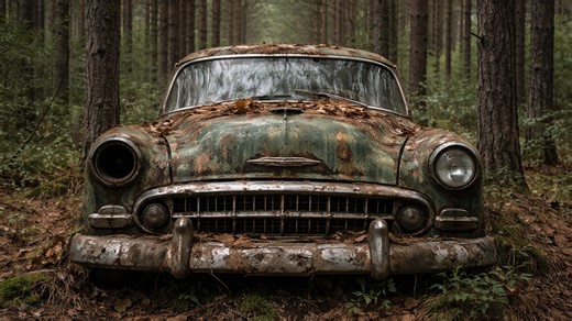 Nature is reclaiming these incredible forgotten cars