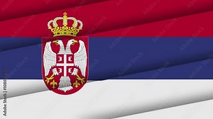 Serbia flag waving animation unique glasslike 4K waving flag animation of the serbian flag great for celebrating events and celebrations of serbia