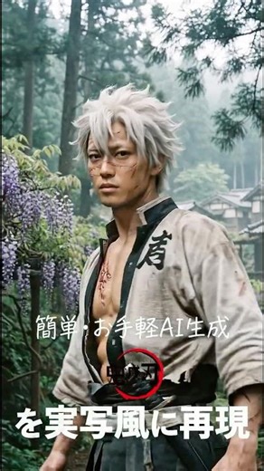 簡単プロンプトで作るアニメAI #鬼滅の刃 #animegirl #shorts