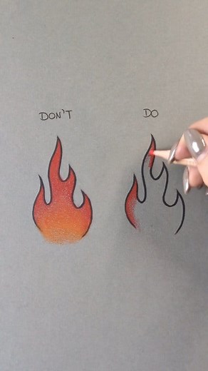How To Draw Fire - Nikola Kordas #howtodraw #drawingtutorial #pencildrawing | Graphite Flow