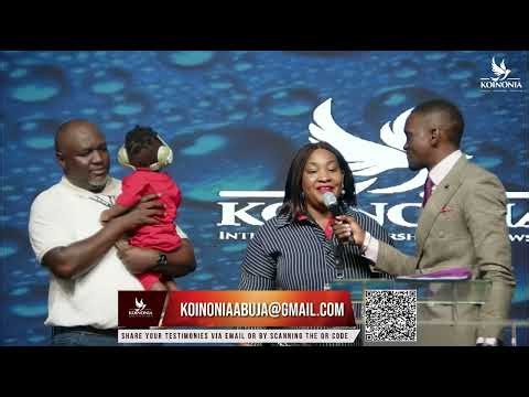 Infertility Reproach broken : Pr Grace Love testifies at Koinonia Global with Apostle Joshua Selman.