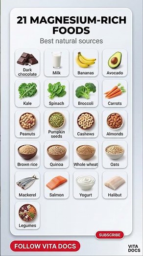 21 Magnesium-Rich Foods (Best Natural Sources for Energy, Sleep & Muscle Health)