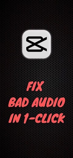 How to Fix Bad Audio in 1 Click! (CapCut AI) 🎙️
