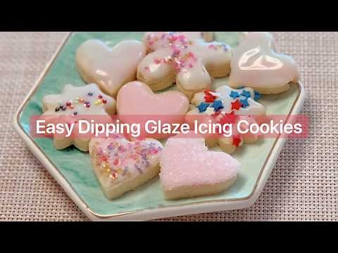 Easy Dipping Glaze Icing Cookies
