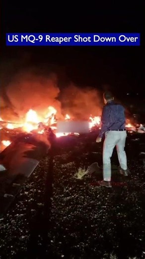 US MQ-9 Reaper Shot Down In Iraq During Iranian Missile Strike!!