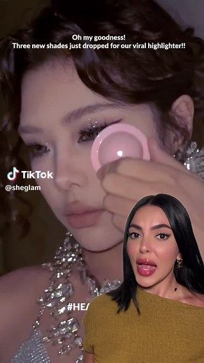 @SHEGLAM Lunar Glow highligher in ‘Heart Galaxy’ & ‘Tea Cake’ ⭐️✨ #sheglam #sheglamlunarglow #fyp #foryou