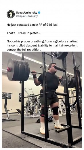 784K views · 5.4K reactions | This may be one of the cleanest 900+ pound squats I’ve seen before. Excellent work @hagen.henderson. #fitness | Squat University | Facebook