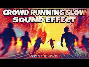 Crowd Running Slow Sound Effect