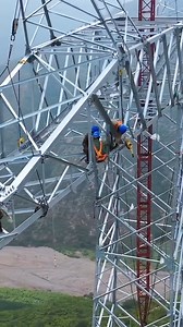 1.9M views · 13K reactions | Behind the scenes of energy infrastructure. ⚡ Watch as linemen expertly install a high-voltage transmission line, ensuring a reliable and efficient power supply. #PowerLines #Engineering #Infrastructure #transmission #Electricity #linemen #HighVoltage #TTF | Power Energies | Facebook