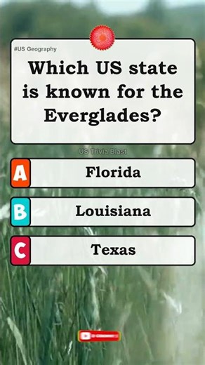 🌿 Can You Name the US State with the Everglades? 🗺️🇺🇸 #shorts