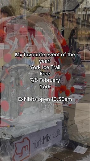 York ice trail, a free events throughout the city next weekend!! ##exhibitsopen at 10:30 am both days, a fantastic way to explore the city ##YorkYou’ll find me on Parliament Street with @@theyorkmix🧡❄️