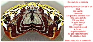 13 reactions | Chec cu fistic si ciocolata Igrediente pentru un Chec de 18 cm 3 ouă 200 g zahăr 100 ml ulei 240 g iaurt cu aromă de fistic 100 g crema de fistic 250 g de făină 16 g praf de copt putina sare 100 g ciocolată neagră A decora: 50 g ciocolată albă 50 g de ciocolată neagră 50 g boabe de fistic #Check #check #checkchallenge | Prajituri si Bucate gustoase cu Kammellia | Facebook