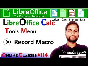 record macro | record | record option |macro recording | what is record macro | libreoffice | calc|